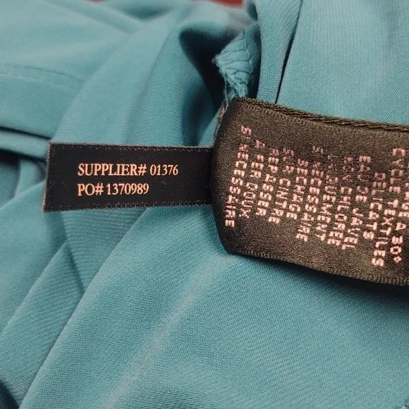 Lauren Ralph Lauren Asymmetrical Ruched Cowl Neck Dress in Blue Green - Picture 15 of 15